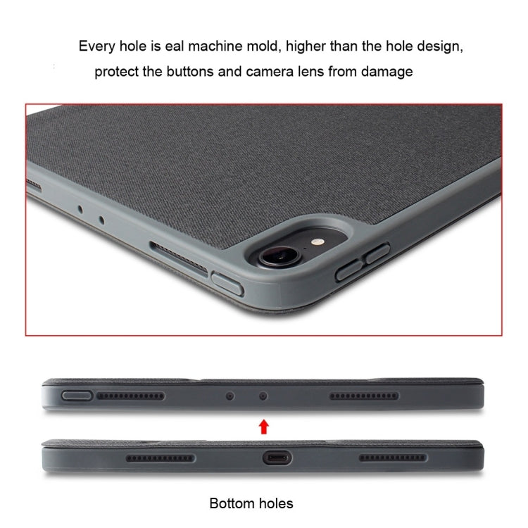 For iPad 9.7 Mutural Exquisite Series Cloth Texture PU+TPU Leather Case with 3-Fold Holder & Pen Slot & Sleep & Wake-up Function(Green) - iPad Pro 9.7 inch Cases by Mutural | Online Shopping UK | buy2fix