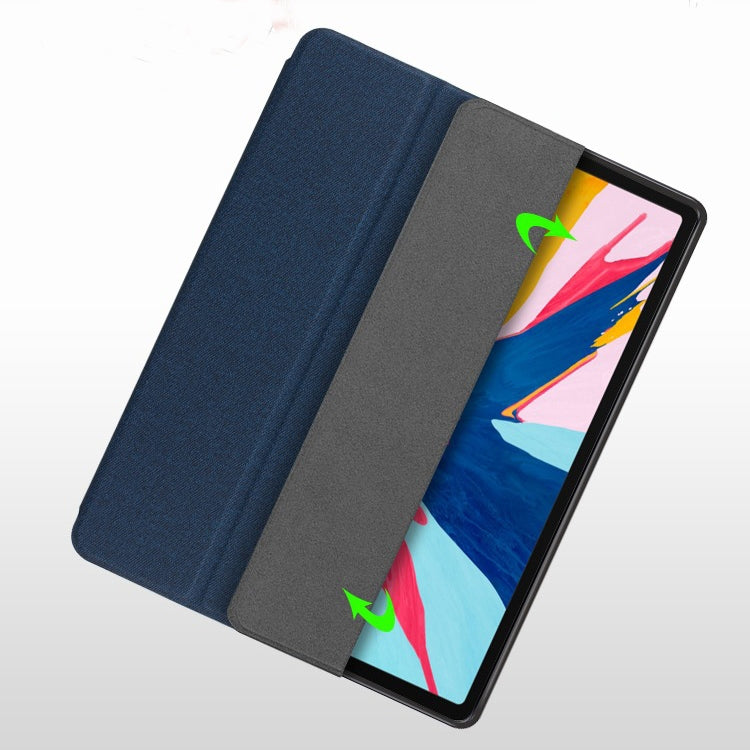 For iPad 9.7 Mutural Exquisite Series Cloth Texture PU+TPU Leather Case with 3-Fold Holder & Pen Slot & Sleep & Wake-up Function(Green) - iPad Pro 9.7 inch Cases by Mutural | Online Shopping UK | buy2fix