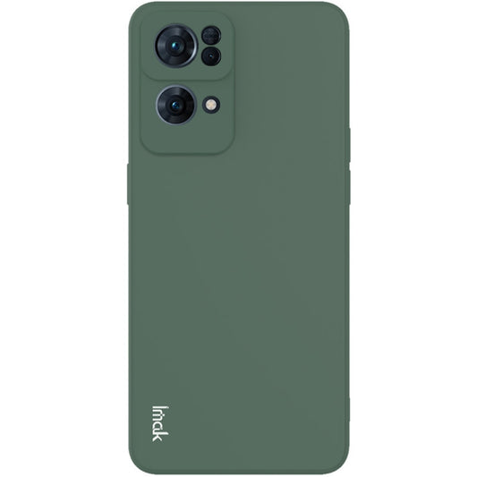 For OPPO Reno7 Pro 5G imak UC-4 Series Straight Edge TPU Soft Protective Case(Dark Green) by imak