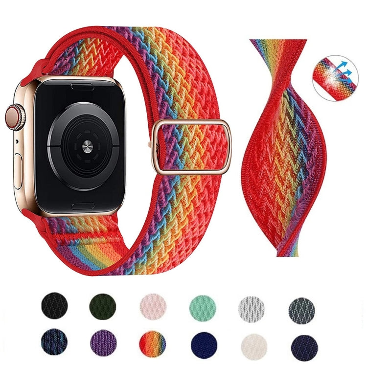 W Texture Nylon Strap For Apple Watch Ultra 49mm&Watch Ultra 2 49mm / Series 9&8&7 45mm / SE 3&SE 2&6&SE&5&4 44mm / 3&2&1 42mm(Purple) by buy2fix