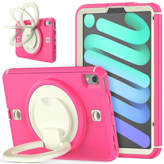 For iPad mini 6 / mini 2024 TPU Hybrid PC Tablet Case(Rose Red) - iPad mini 6 Cases by buy2fix | Online Shopping UK | buy2fix