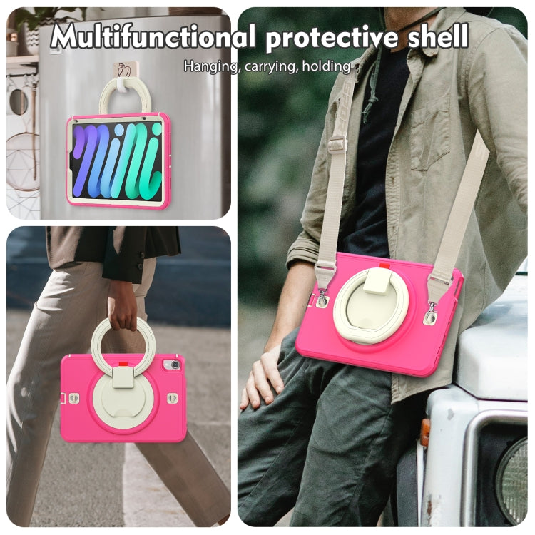 For iPad mini 6 / mini 2024 TPU Hybrid PC Tablet Case(Rose Red) - iPad mini 6 Cases by buy2fix | Online Shopping UK | buy2fix