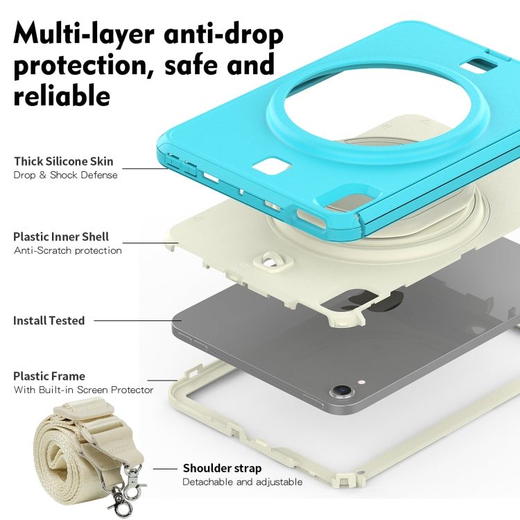 For iPad mini 6 / mini 2024 TPU Hybrid PC Tablet Case(Light Blue) - iPad mini 6 Cases by buy2fix | Online Shopping UK | buy2fix