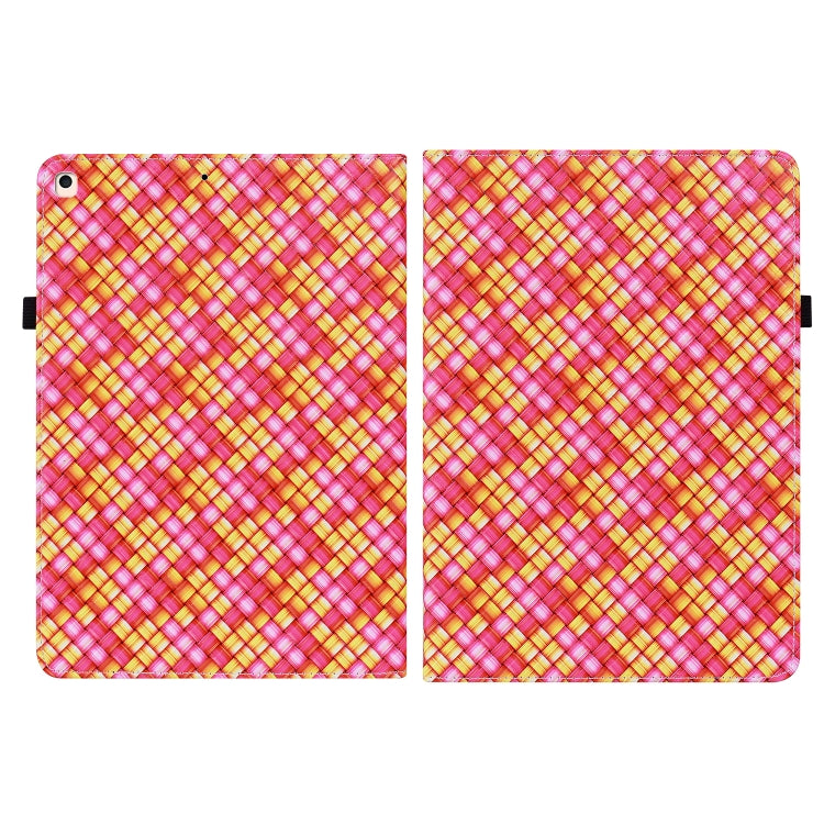 Color Weave Smart Leather Tablet Case For iPad 10.2 2019/Air 2019/10.5/10.2 2020/2021(Rose Red) - iPad Air (2022) / (2020) 10.9 Cases by buy2fix | Online Shopping UK | buy2fix