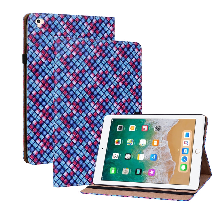 Color Weave Smart Leather Tablet Case For iPad Pro 9.7 2018 / 2017(Blue) - iPad 9.7 (2018) & (2017) Cases by buy2fix | Online Shopping UK | buy2fix