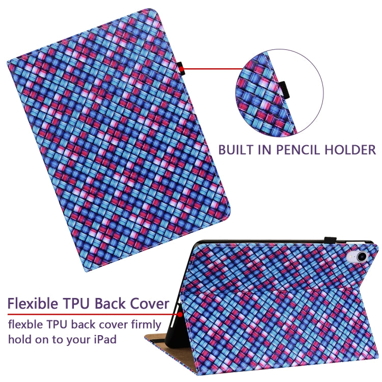 Color Weave Smart Leather Tablet Case For iPad Pro 9.7 2018 / 2017(Blue) - iPad 9.7 (2018) & (2017) Cases by buy2fix | Online Shopping UK | buy2fix