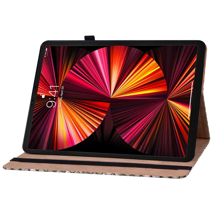Color Weave Smart Leather Tablet Case For iPad Pro 11 2021 / 2020 / 2018 / Air 2020 10.9 (Brown) - iPad Pro 11 (2020) Cases by buy2fix | Online Shopping UK | buy2fix