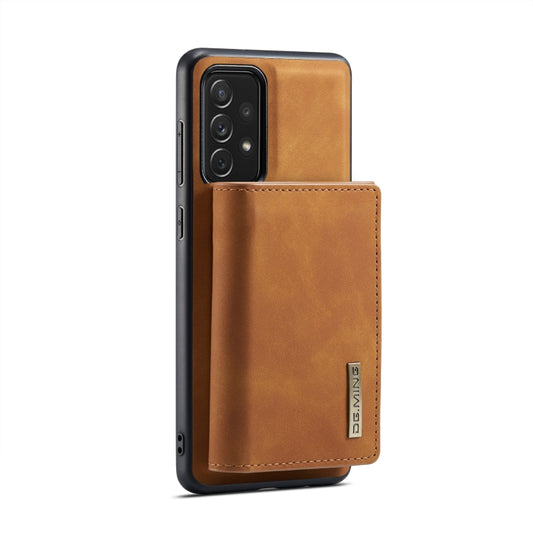 For Samsung Galaxy A33 5G DG.MING M1 Series 3-Fold Multi Card Wallet Phone Case(Brown) by DG.MING
