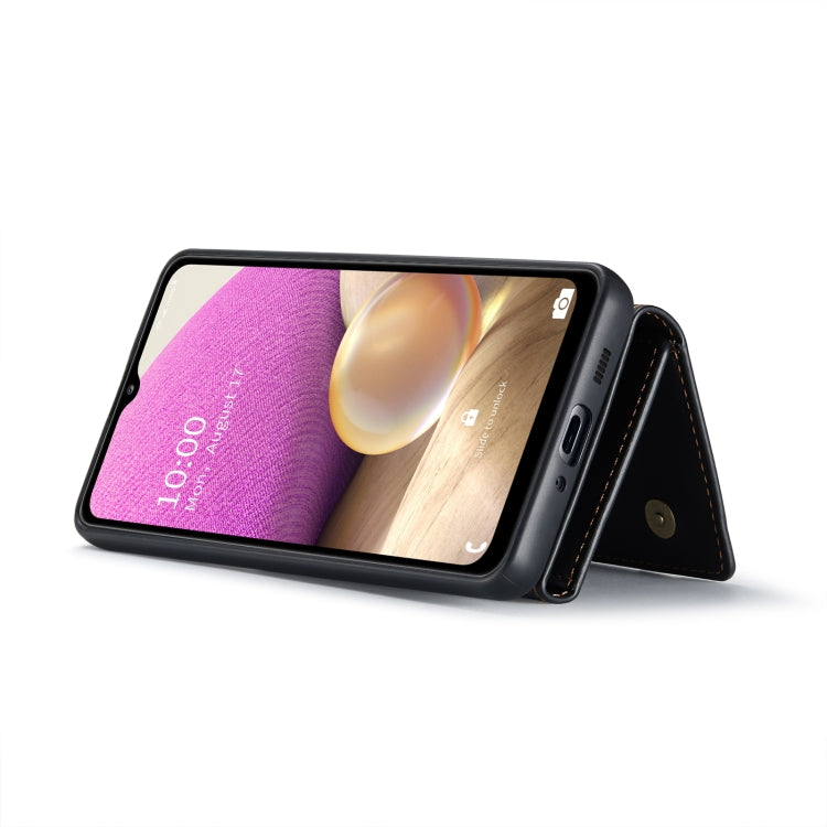 For Samsung Galaxy A33 5G DG.MING M1 Series 3-Fold Multi Card Wallet Phone Case(Black) - Galaxy Phone Cases by DG.MING | Online Shopping UK | buy2fix