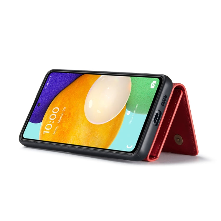 For Samsung Galaxy A53 5G DG.MING M1 Series 3-Fold Multi Card Wallet Phone Case(Red) - Galaxy Phone Cases by DG.MING | Online Shopping UK | buy2fix