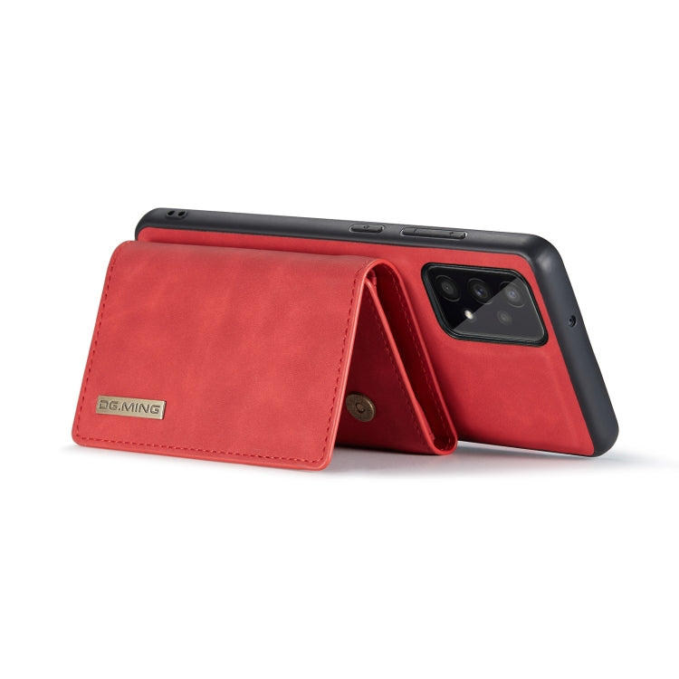 For Samsung Galaxy A53 5G DG.MING M1 Series 3-Fold Multi Card Wallet Phone Case(Red) - Galaxy Phone Cases by DG.MING | Online Shopping UK | buy2fix