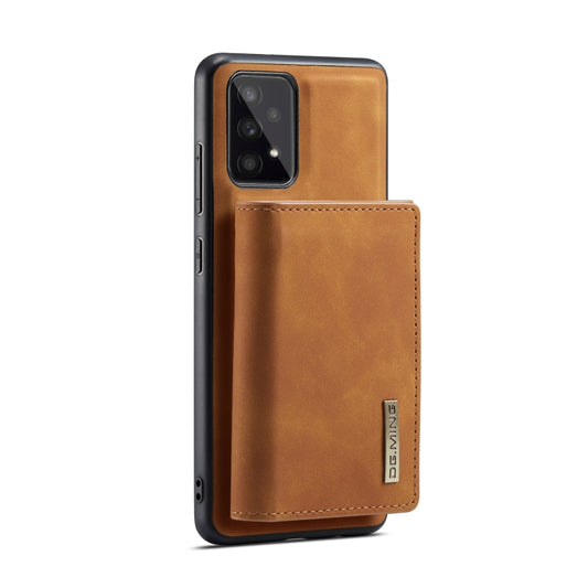 For Samsung Galaxy A53 5G DG.MING M1 Series 3-Fold Multi Card Wallet Phone Case(Brown) by DG.MING