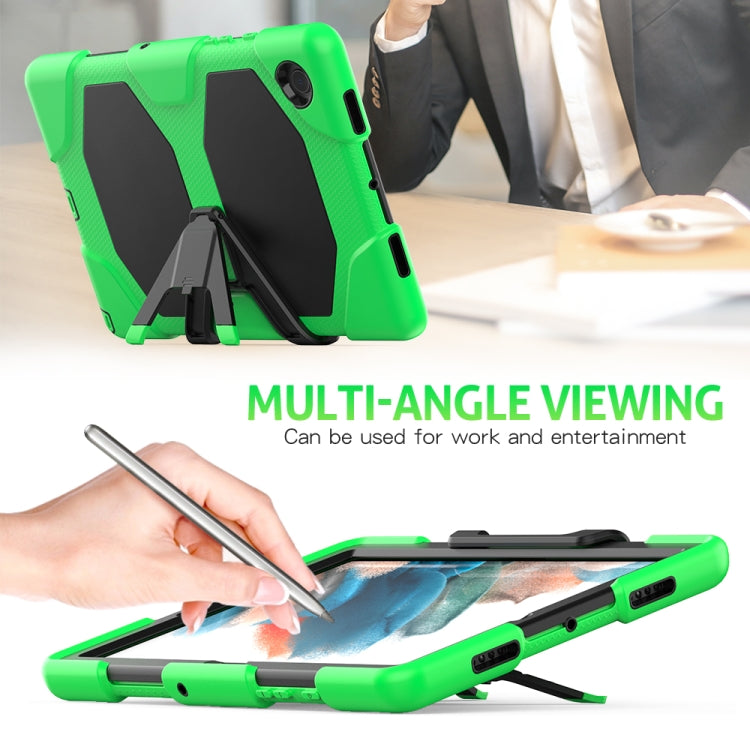 For Samsung Galaxy Tab A8 10.5 2021 X200 / X205 Colorful Silicon + PC Tablet Case(Green) - Other Galaxy Tab PC by buy2fix | Online Shopping UK | buy2fix