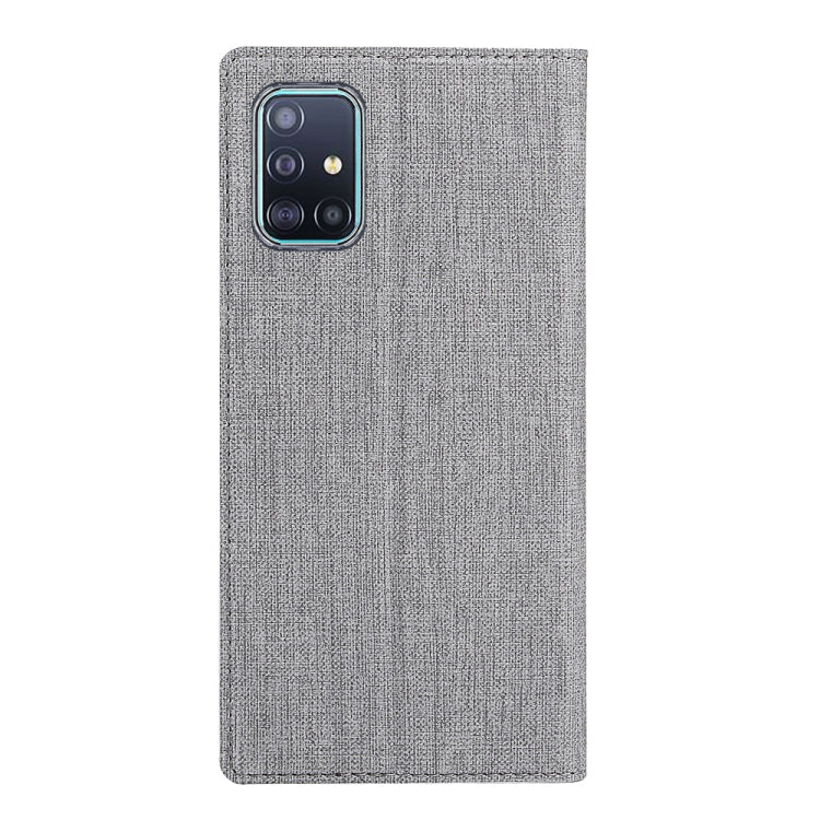 For Galaxy A71 ViLi Magnet Horizontal Flip Shockproof TPU + PU Leather Protective Case Card Slot & Holder(Grey) - Galaxy Phone Cases by ViLi | Online Shopping UK | buy2fix