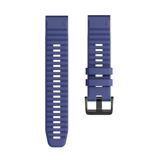 For Garmin Fenix 7X Silicone Watch Band(Midnight Blue) by buy2fix
