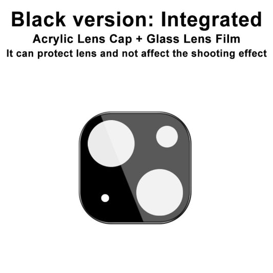 For iPhone 13 / 13 mini imak Integrated Rear Camera Lens Tempered Glass Film with Lens Cap Black Version - iPhone 13 mini Tempered Glass by imak | Online Shopping UK | buy2fix
