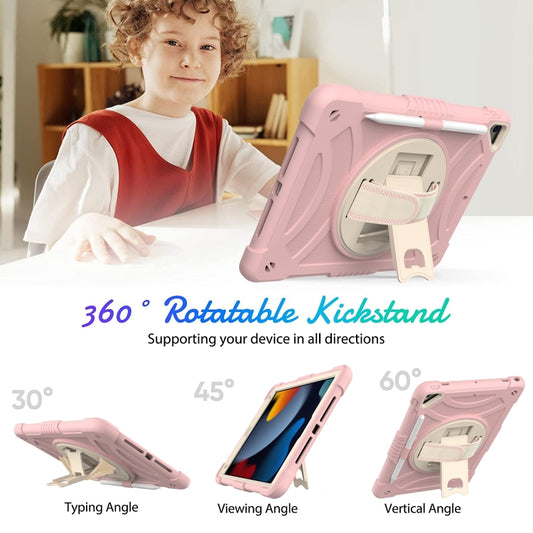 For iPad 10.2 2021 / 2020 / 2019 PC + Silicone Combination Tablet Case(Rose Gold) - iPad 10.2 Cases by buy2fix | Online Shopping UK | buy2fix