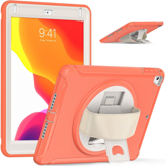360 Degree Rotation PC + TPU Tablet Case For iPad 9.7 2018 / 2017(Coral Orange) - iPad 9.7 (2018) & (2017) Cases by buy2fix | Online Shopping UK | buy2fix