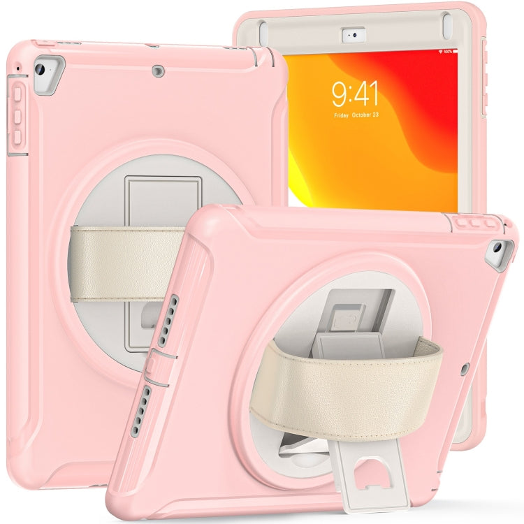 360 Degree Rotation PC + TPU Tablet Case For iPad 9.7 2018 / 2017(Cherry Blossoms Pink) - iPad 9.7 (2018) & (2017) Cases by buy2fix | Online Shopping UK | buy2fix