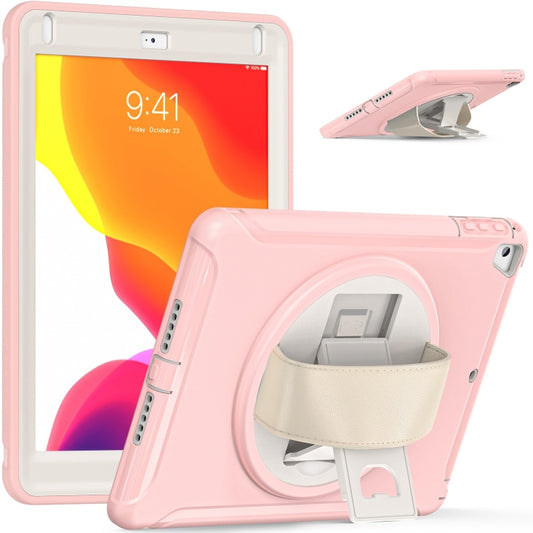 360 Degree Rotation PC + TPU Tablet Case For iPad 9.7 2018 / 2017(Cherry Blossoms Pink) - iPad 9.7 (2018) & (2017) Cases by buy2fix | Online Shopping UK | buy2fix