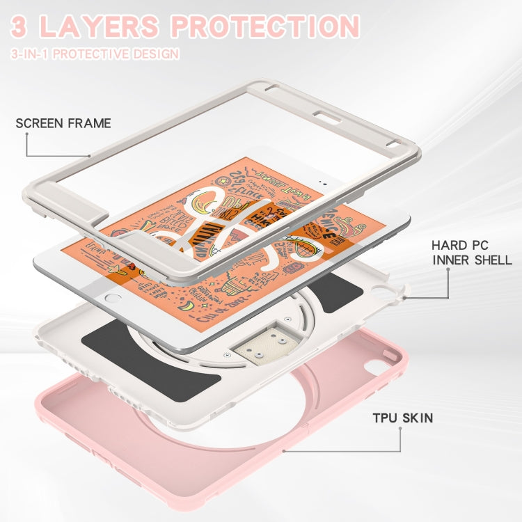 360 Degree Rotation PC + TPU Tablet Case For iPad mini 5 / 4(Cherry Blossoms Pink) - iPad mini (2019) / mini 5 Cases by buy2fix | Online Shopping UK | buy2fix
