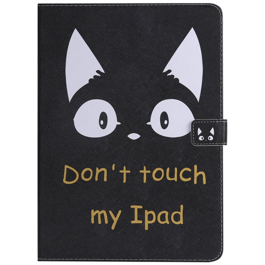 For iPad Pro 11 (2018) Colored Drawing Pattern Horizontal Flip PU Leather Case with Holder & Card Slots & Wallet(Cat Ears) - iPad Pro 11 (2018) Cases by buy2fix | Online Shopping UK | buy2fix