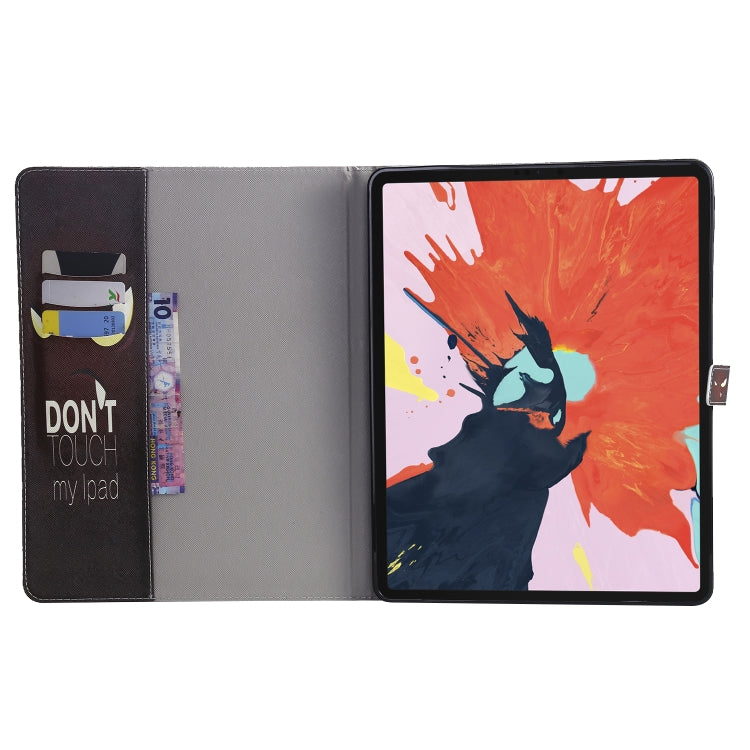 for iPad Pro 12.9 (2018) Colored Drawing Pattern Horizontal Flip PU Leather Case with Holder & Card Slots & Wallet (Eye) - iPad Pro 12.9 (2018) Cases by buy2fix | Online Shopping UK | buy2fix