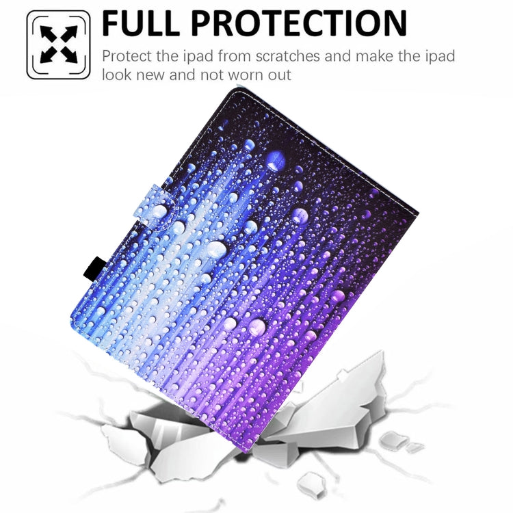 For 10 inch Tablet Electric Pressed TPU Leather Tablet Case(Water Droplets) - 10 - 11 inch by buy2fix | Online Shopping UK | buy2fix