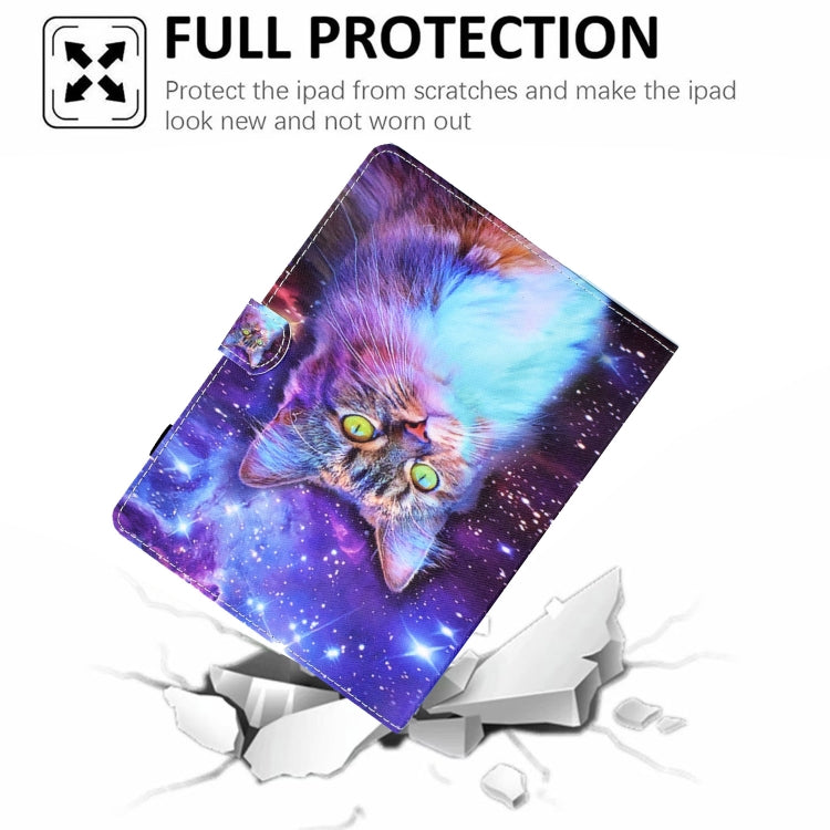For 10 inch Tablet Electric Pressed TPU Leather Tablet Case(Star Cat) - 10 - 11 inch by buy2fix | Online Shopping UK | buy2fix