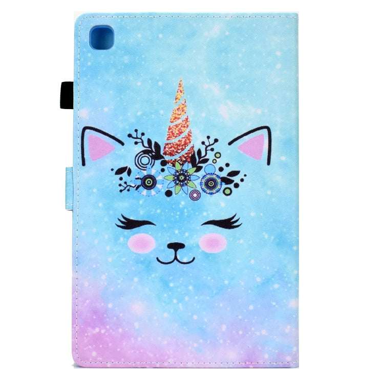 For Samsung Galaxy Tab A7 10.4 2020 T500 Sewing Pen Slot Leather Tablet Case(Wildebeest) - Other Galaxy Tab PC by buy2fix | Online Shopping UK | buy2fix