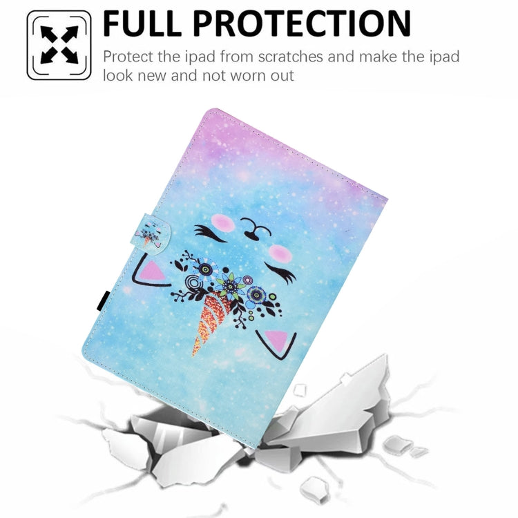 For Samsung Galaxy Tab A7 10.4 2020 T500 Sewing Pen Slot Leather Tablet Case(Wildebeest) - Other Galaxy Tab PC by buy2fix | Online Shopping UK | buy2fix