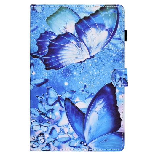For Samsung Galaxy Tab S6 Lite T610 Sewing Pen Slot Leather Tablet Case(Butterflies) by buy2fix