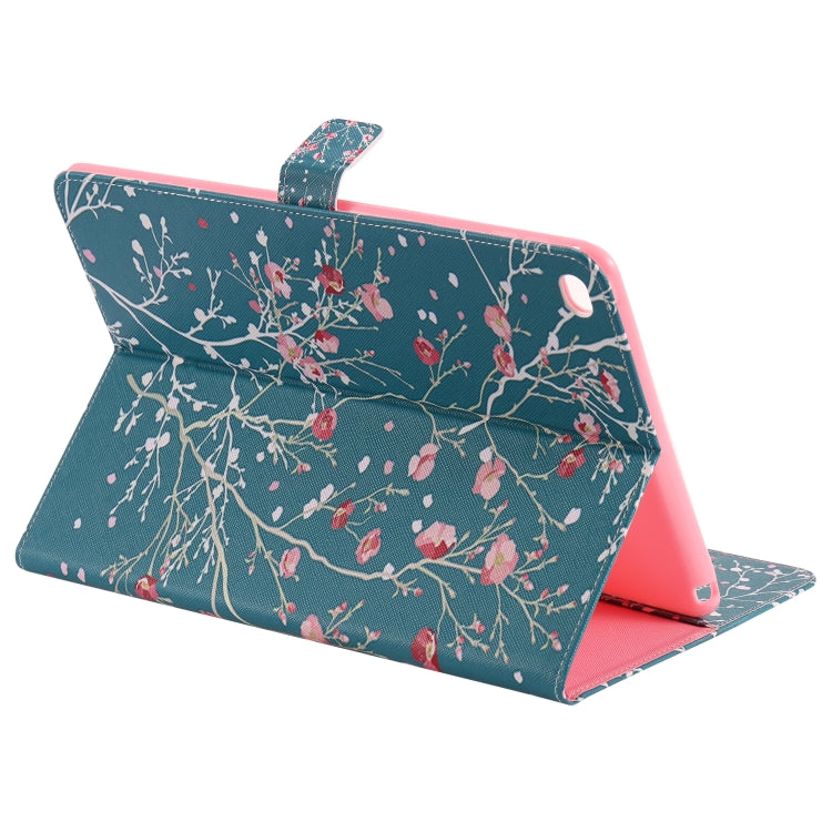 For iPad 5 & 6 Colored Drawing Pattern Horizontal Flip PU Leather Case with Holder & Card Slots & Wallet & Sleep / Wake-up Function(Apricot Tree) - More iPad Cases by buy2fix | Online Shopping UK | buy2fix