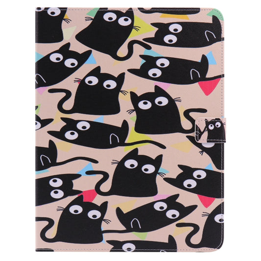 Colored Drawing Pattern Horizontal Flip PU Leather Case with Holder & Card Slots & Wallet & Sleep / Wake-up Function(Little Cat) - iPad 4 & 3 & 2 Cases by buy2fix | Online Shopping UK | buy2fix