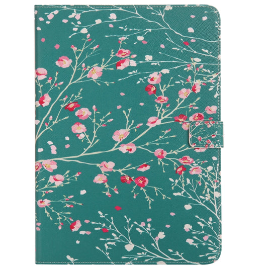 Colored Drawing Pattern Horizontal Flip PU Leather Case with Holder & Card Slots & Wallet & Sleep / Wake-up Function(Apricot Tree) - iPad 9.7 (2018) & (2017) Cases by buy2fix | Online Shopping UK | buy2fix