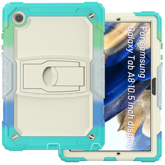 For Samsung Galaxy Tab A8 10.5 2021 Shockproof Beige Silicone + PC Tablet Protective Case(Camouflage Light Blue) - Other Galaxy Tab PC by buy2fix | Online Shopping UK | buy2fix