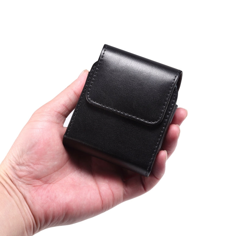 For Huawei P50 Pocket Genuine Leather Waist Hanging Phone Case(Black) - Huawei Cases by buy2fix | Online Shopping UK | buy2fix