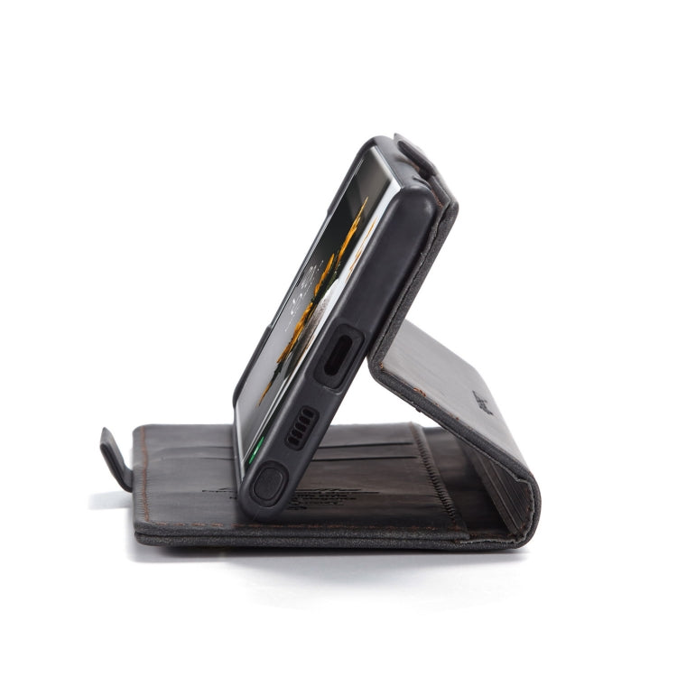 For Samsung Galaxy S22 Ultra 5G CaseMe 013 Multifunctional Leather Phone Case(Black) by CaseMe