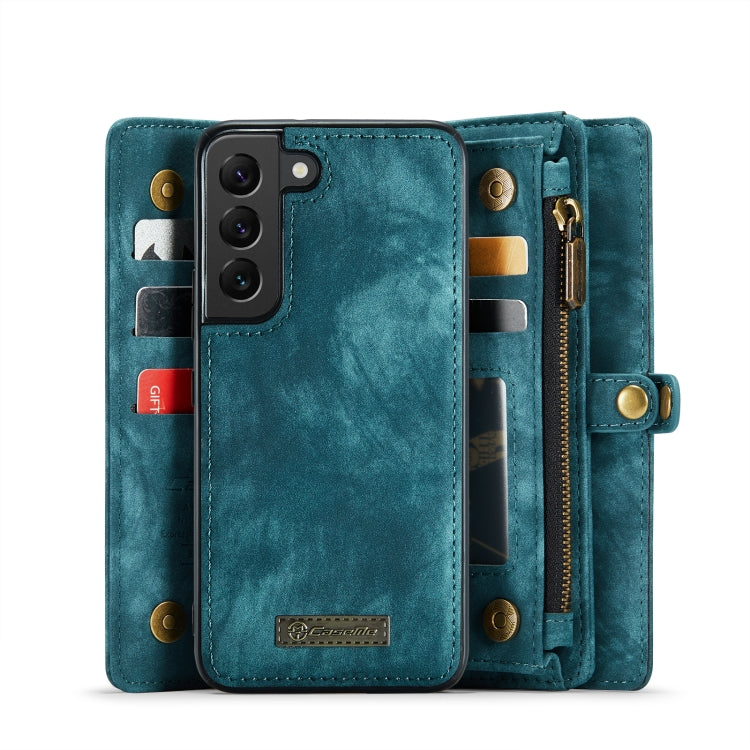 For Samsung Galaxy S22 5G CaseMe-008 Detachable Multifunctional Horizontal Flip Leather Case(Green) - Galaxy S22 5G Cases by CaseMe | Online Shopping UK | buy2fix
