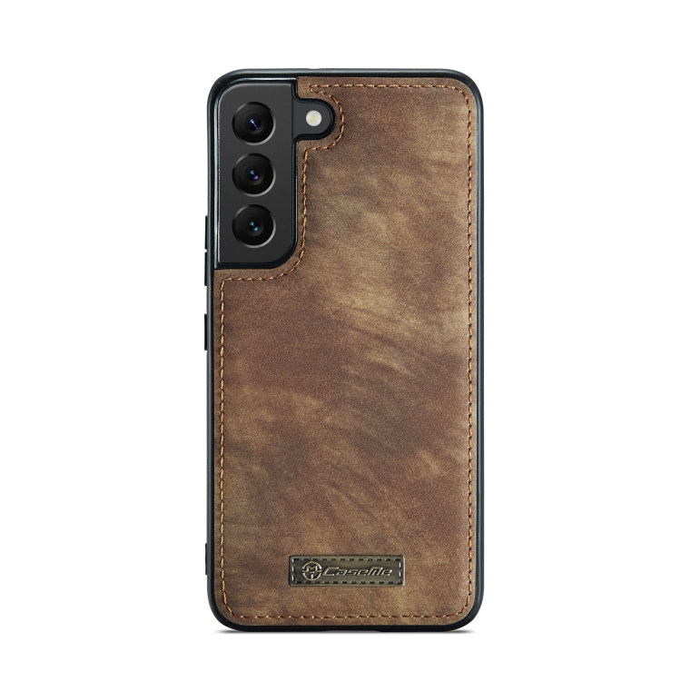For Samsung Galaxy S22 5G CaseMe-008 Detachable Multifunctional Horizontal Flip Leather Case(Brown) - Galaxy S22 5G Cases by CaseMe | Online Shopping UK | buy2fix