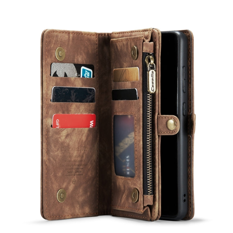 For Samsung Galaxy S22 5G CaseMe-008 Detachable Multifunctional Horizontal Flip Leather Case(Brown) - Galaxy S22 5G Cases by CaseMe | Online Shopping UK | buy2fix