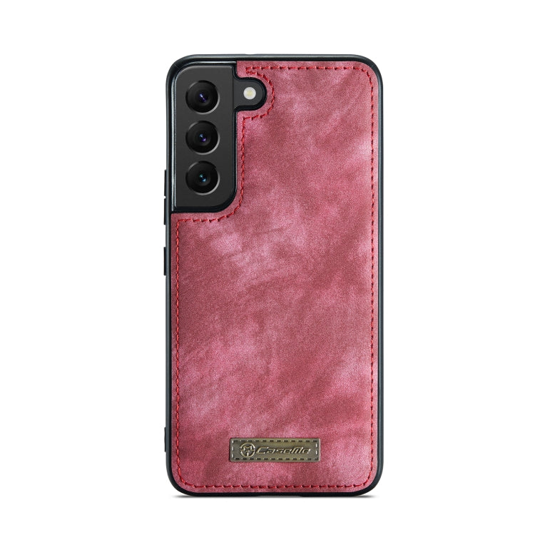 For Samsung Galaxy S22 5G CaseMe-008 Detachable Multifunctional Horizontal Flip Leather Case(Red) - Galaxy S22 5G Cases by CaseMe | Online Shopping UK | buy2fix