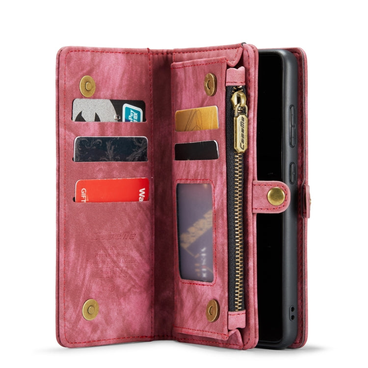For Samsung Galaxy S22 5G CaseMe-008 Detachable Multifunctional Horizontal Flip Leather Case(Red) - Galaxy S22 5G Cases by CaseMe | Online Shopping UK | buy2fix