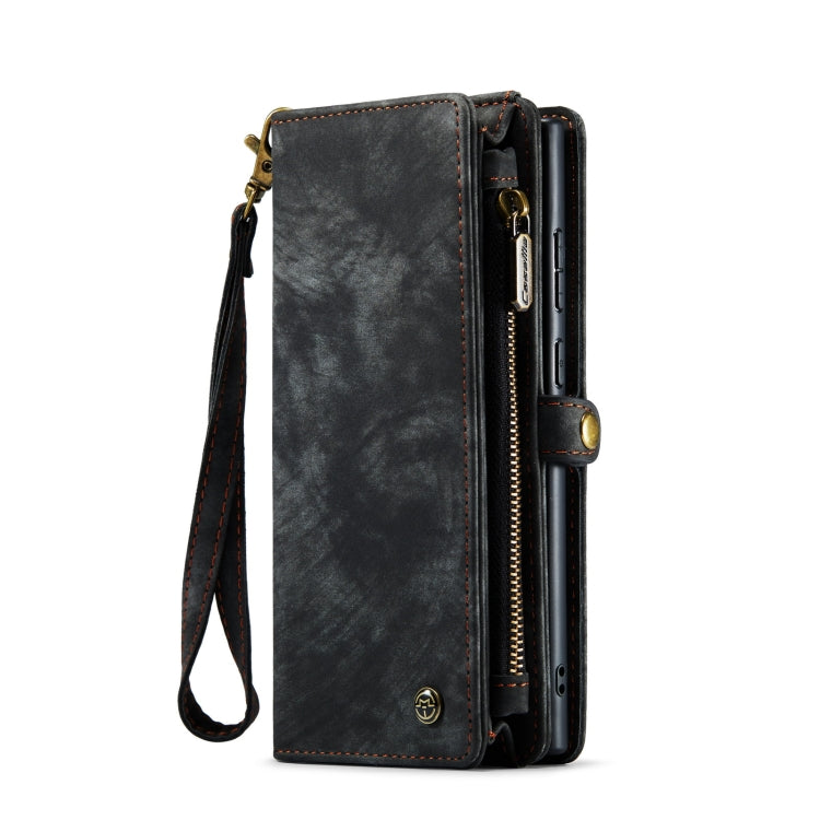 For Samsung Galaxy S22 Ultra 5G CaseMe-008 Detachable Multifunctional Horizontal Flip Leather Case(Black) - Galaxy S22 Ultra 5G Cases by CaseMe | Online Shopping UK | buy2fix