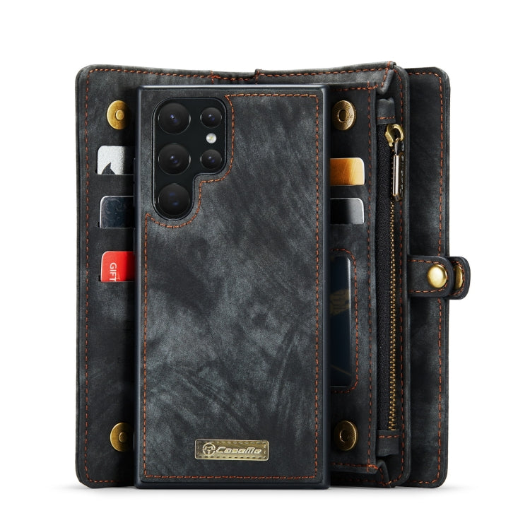 For Samsung Galaxy S22 Ultra 5G CaseMe-008 Detachable Multifunctional Horizontal Flip Leather Case(Black) - Galaxy S22 Ultra 5G Cases by CaseMe | Online Shopping UK | buy2fix