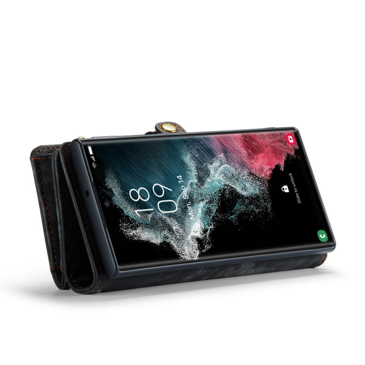 For Samsung Galaxy S22 Ultra 5G CaseMe-008 Detachable Multifunctional Horizontal Flip Leather Case(Black) - Galaxy S22 Ultra 5G Cases by CaseMe | Online Shopping UK | buy2fix