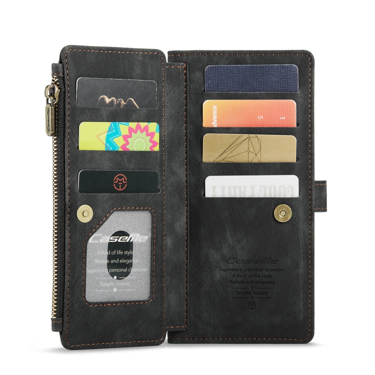 For Samsung Galaxy S22 5G CaseMe C30 Multifunctional Phone Leather Case with Holder & Card Slot & Wallet(Black) - Galaxy S22 5G Cases by CaseMe | Online Shopping UK | buy2fix