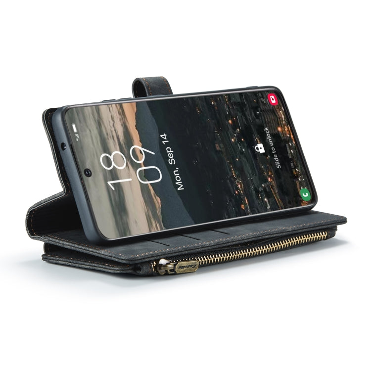 For Samsung Galaxy S22 5G CaseMe C30 Multifunctional Phone Leather Case with Holder & Card Slot & Wallet(Black) - Galaxy S22 5G Cases by CaseMe | Online Shopping UK | buy2fix