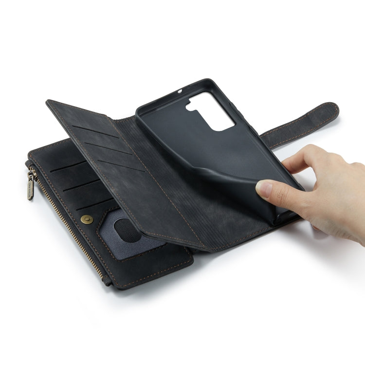 For Samsung Galaxy S22 5G CaseMe C30 Multifunctional Phone Leather Case with Holder & Card Slot & Wallet(Black) - Galaxy S22 5G Cases by CaseMe | Online Shopping UK | buy2fix