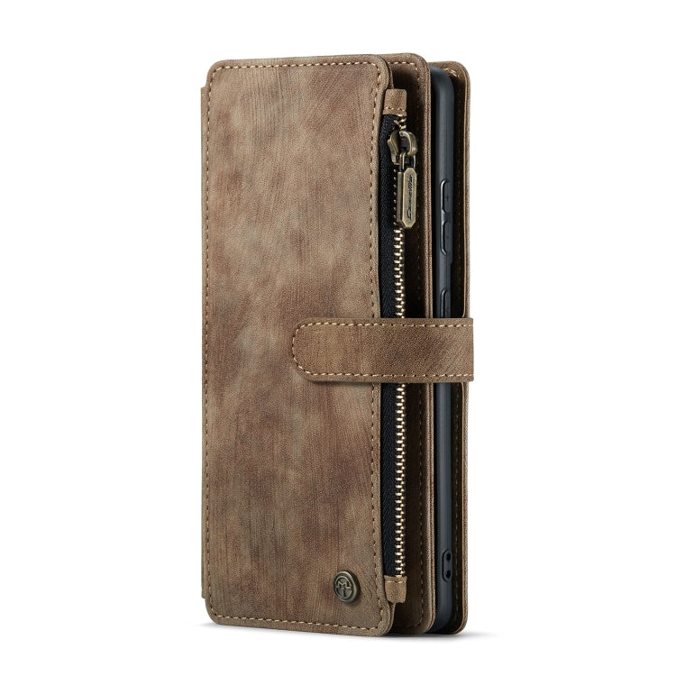For Samsung Galaxy S22 5G CaseMe C30 Multifunctional Phone Leather Case with Holder & Card Slot & Wallet(Brown) - Galaxy S22 5G Cases by CaseMe | Online Shopping UK | buy2fix